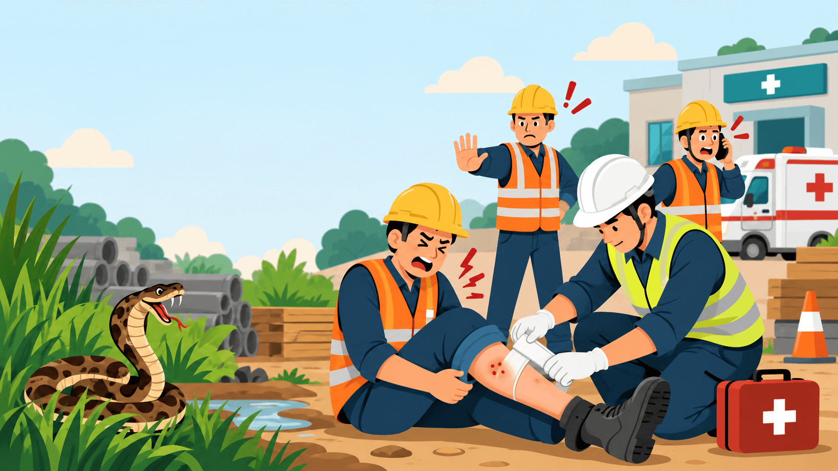 Pertolongan Pertama Terkena Gigitan Ular